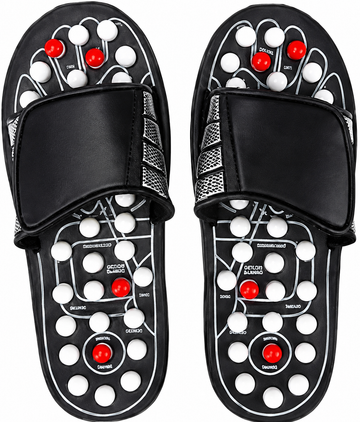 Message Slippers, Rotating Acupressure Foot Massager